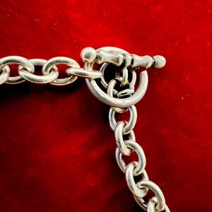 Sterling silver necklace 16 inch long.